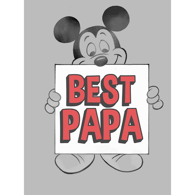 Men's Mickey & Friends Best Papa T-Shirt, 2 of 6