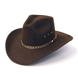 Western Express Felt Finish Western Pinch Front Hat - 1 of 4