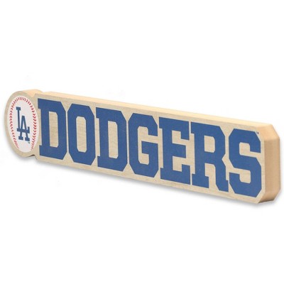 MLB Los Angeles Dodgers Chunky Wood Wall Sign