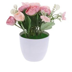 Unique Bargains Artificial Plants Flower Plastic 3.74"x3.74"x7.87" 1 Pc - 1 of 4