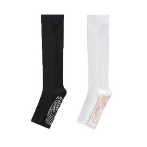 Anna-Kaci Unisex Non-Slip Crew Socks Two-Pack with Gripper Soles and Soft Stretch Fabric - 1 of 4