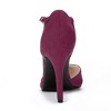 Allegra K Women's Rounded Toe Stiletto High Heel T-Strap Dress Pumps - 3 of 4