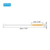 Unique Bargains Nylon Flexible Bendable Long Reusable Drinking Straw 10 Pcs - 2 of 4