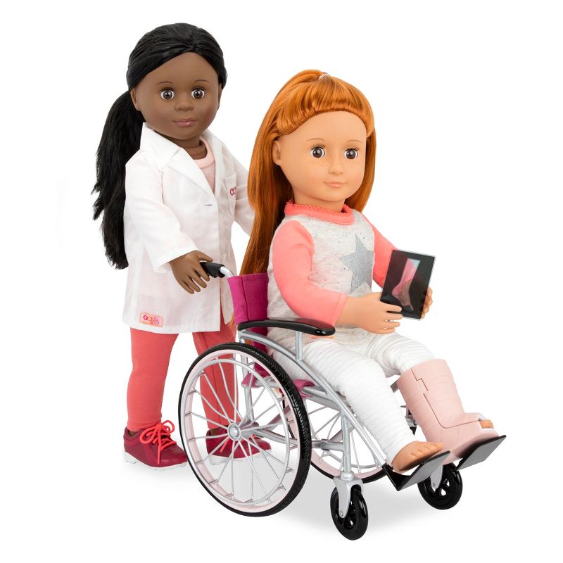 Our Generation Heals on Wheels - Wheelchair Accessory Set for 18&#34; Posable Dolls, 5 of 9