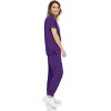 MediChic Womens 8-Pocket Scrubs Set- Mock Neck with 4-Pocket Jogger Scrub Pants - 4 of 4