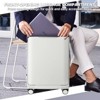 ZACHVO 20-Inch Aluminum Carry-On Luggage, 22×14×9 Airline-Approved Hardshell Suitcase with Front Compartment, Spinner Wheels, TSA Lock – Grey - 4 of 4