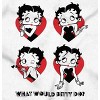 Betty Boop What Would She Hearts Womens Graphic T Shirt Tees Brisco Brands - 2 of 4