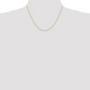 Black Bow Jewelry 1mm, 14k Yellow Gold, Solid Parisian Wheat Chain Necklace - 2 of 4