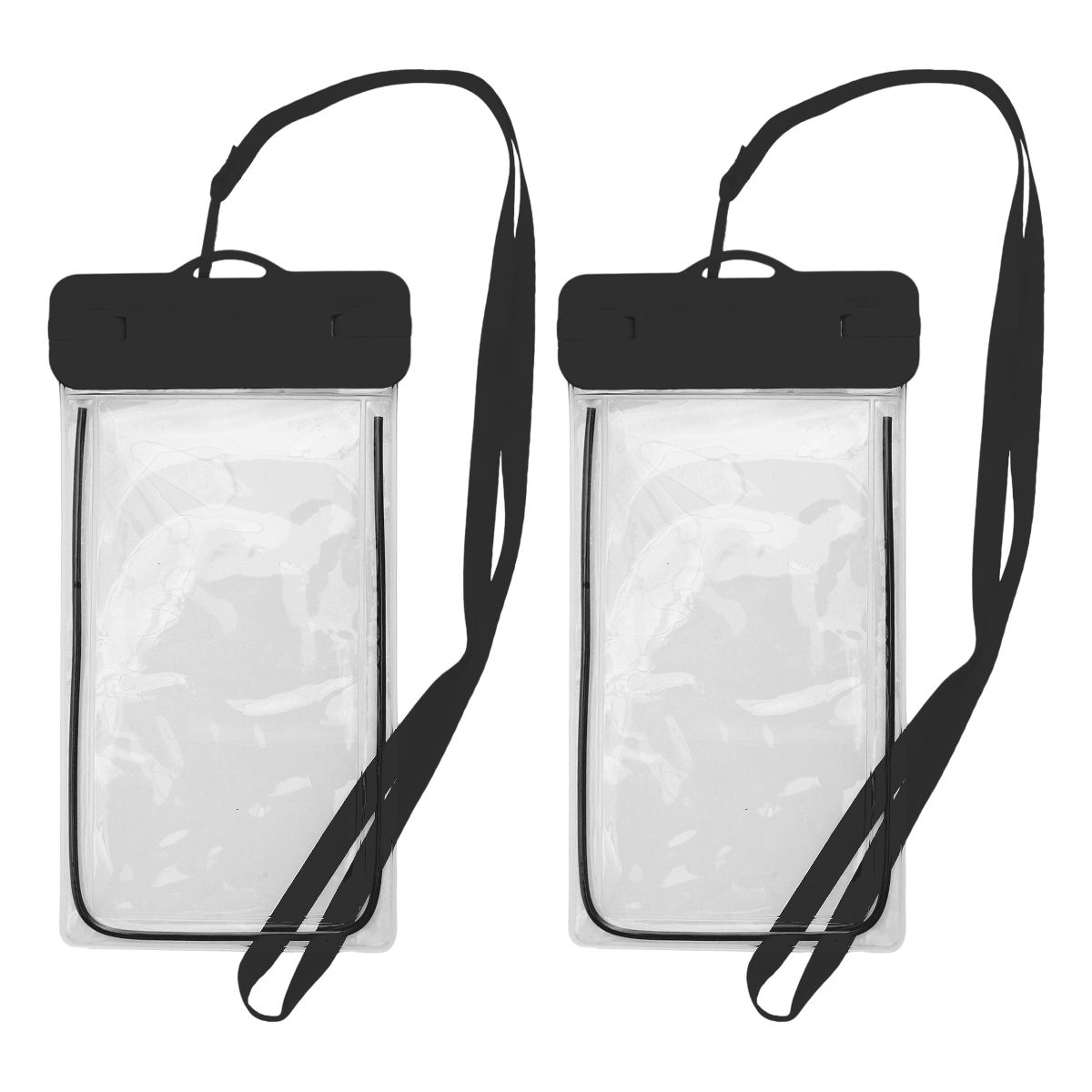 Unique Bargains Luminous Mobile Waterproof Bag 4.92"x9.65" 2 Pcs
