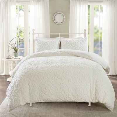 White King/Cal King Cotton Chenille Textured Sham Set