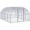 vidaXL Chicken Coop Silver Galvanized Steel Large Durable Chicken Coop - 2 of 4