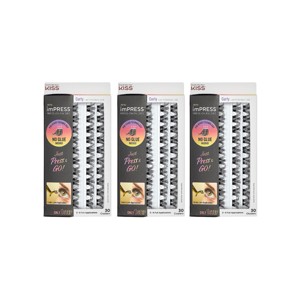 KISS Products imPRESS Press-On False Eyelashes - Curly - 90ct - 1 of 4