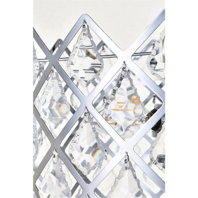 Lyla 21" Chrome Crystal Pendant Light