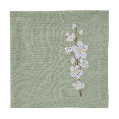 Split P Cherry Blossom Green Floral Napkin Set of 4 20" X 20"