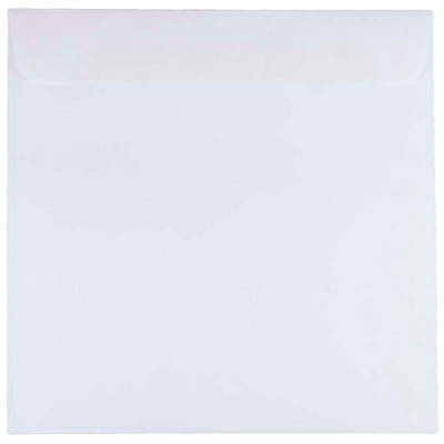 JAM Paper 8.5 x 8.5 Square Invitation Envelopes White 4231