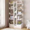 YIYIBYUS Bookcase 15-Compartment Book Rack with Cabinet, Floor Standing - 2 of 4