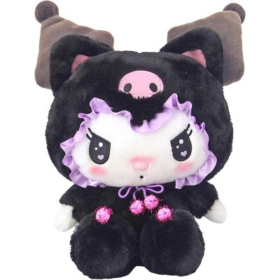 Sanrio Kuromi Black Cat Plush Toy (Medium) 201737-24 Size: H 12.6 x W 10.2 x D 5.9 inches (32 x 26 x 15 cm) Plush