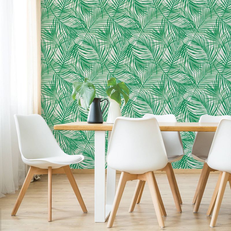Tropical Peel &#38; Stick Wallpaper Green - Opalhouse&#8482;, 4 of 14