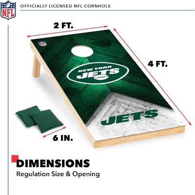 NFL New York Jets 2'x4' Wood Cornhole Set