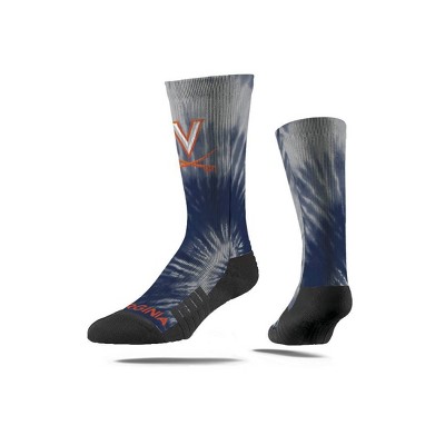 NCAA Virginia Cavaliers Tie-Dye Adult Crew Socks - M/L