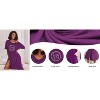 Ekouaer Long Nightgown for Women Short Sleeve Sleepwear Plus Size Loungewear with Pockets - 3 of 4