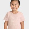 Toddler Girls' Dance Gymnastics Yoga Graphic T-Shirt - Cat & Jack™ Light Mauve - 2 of 4