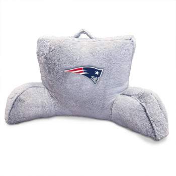 NFL New England Patriots Faux Fur Logo Backrest Support Pillows