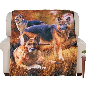 Collections Etc Dog Breed Fleece Throw - 1 of 3