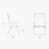 Lafuma ALU CHAM XL Adjustable Ergonomic Reclining Outdoor Folding Chair, Backrest with Lumbar Support, 5 Reclining Positions, Ocean - 3 of 4
