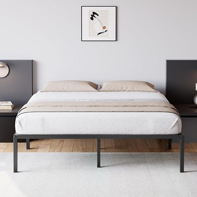 6/8/10/12/14/16 inch Bed Frame No Box Spring Needed, Heavy Duty Metal Platform Bed Frame