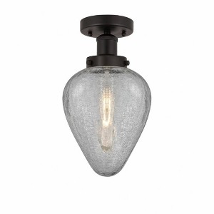 Geneseo - 1 Light Semi-Flush Mount In Industrial Style-9.75 Inches Tall and 6 Inches Wide - 1 of 1