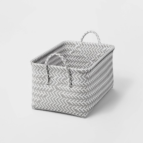 Storage Basket Mini Rattan Organiser / Small Woven Storage Box