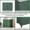 Okak Modern Freestanding Bathroom Vanity with Sink Combo,Solid Wood Bathroom Storage Cabinet with 3 Drawers & 2 Doors - 3 of 4