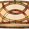 Robert Louis Tiffany Circles Bronze Pendant Chandelier 20" Wide Farmhouse Rustic Art Glass 3-Light Fixture for Dining Room House - 3 of 4