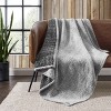 50"x60" Solid Mingled Faux Shearling Reversible Throw Blanket - Eddie Bauer - 2 of 4