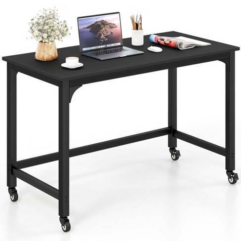 Costway 22 Wide Computer Desk Writing Study Laptop Table W/ Drawer &  Keyboard Tray White\black : Target