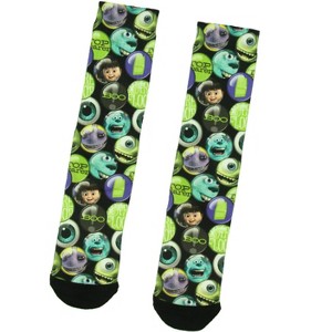 Disney Monsters Inc. Character Sublimation Crew Socks 1 Pair - 1 of 3