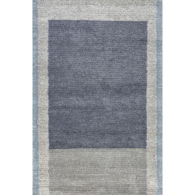 Nuloom Eugene Colorblocked Wool Area Rug, 4' x 6', Grey