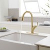 Single Handle Deck Mount Pull Down Sprayer Kitchen Faucet - 3 of 4