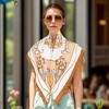 Anna-Kaci Women's Nautical Print Square Scarf with Silky Fabric Lightweight Accessory for Neck Hair and Bag Styling - 2 of 4