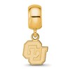 Black Bow Jewelry 14k Yellow Gold Plated Sterling Silver Colorado Buffalos NCAA Bead Charm - 3 of 4