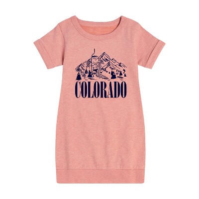 - Peanuts - Colorado Charlie Brown Graphic Short Sleeve Fleece Dress
