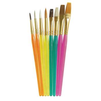 Creativity Street Acrylic Paint Brush Assortment, Assorted Colors & Sizes, 8 Brushes