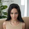 Unique Bargains Women's Straight Long Hair Wig High Temperature Fiber 1 Pc - 4 of 4