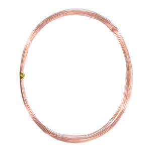 Unique Bargains Soft Pure Copper Jewelry Making Gardening Wire 1 Roll - 1 of 4
