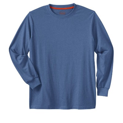 Boulder Creek by KingSize Men's Big & Tall Heavyweight Long-Sleeve No Pocket Crewneck Tee