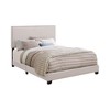 Twin Size Upholstered Platform Bed with Nailhead Trim for Bedroom - 2 of 4