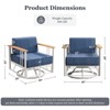 Outdoor Swivel Chairs High Back Swivel Patio Chairs Patio Swivel Glider Chairs - 2 of 4