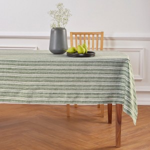 Solino Home Striped Linen Tablecloth | Chelsea Stripe - 1 of 4