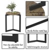 NicBex Round Retro Side Table Modern Coffee Table with Metal Frame and Wooden Tabletop for Bederoom and Living Room - 3 of 4